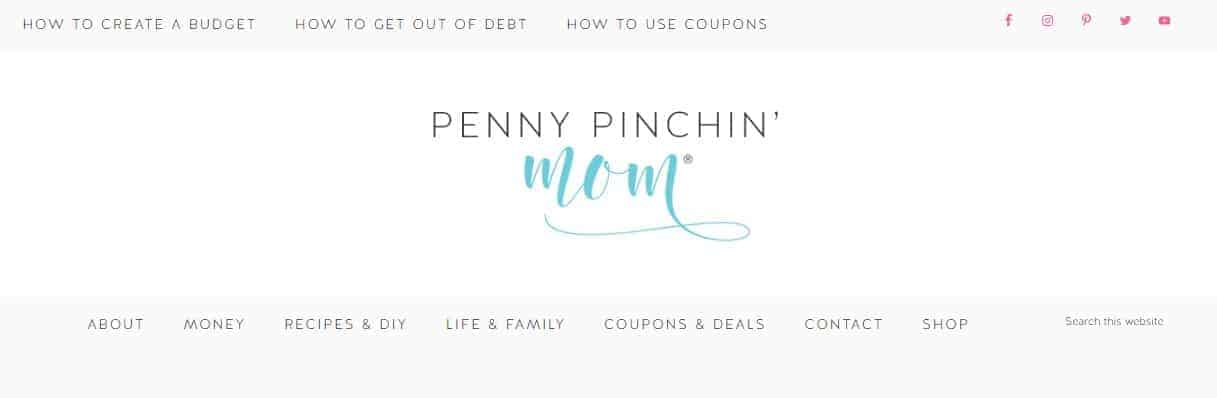 penny pinchin mom blog header