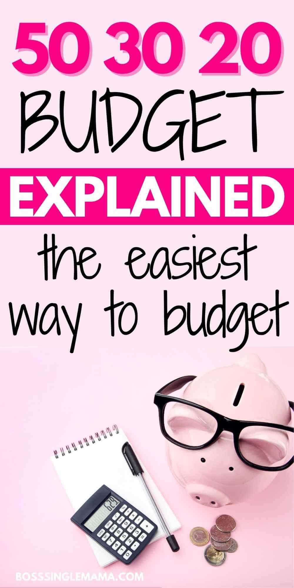 50 30 20 Budget Explained (An Easy Way To Budget For Beginners) - Boss ...